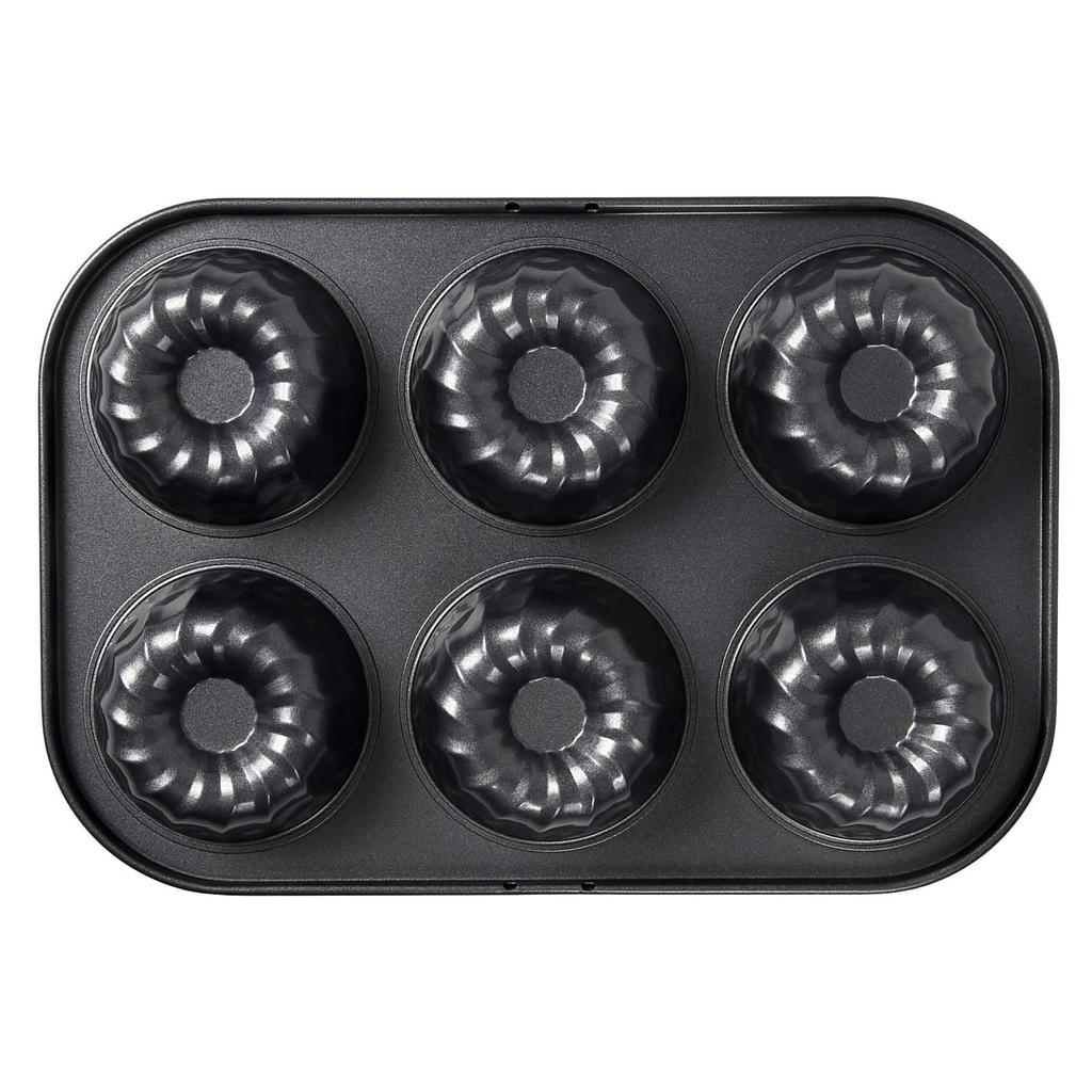 Silicone-coated Kugelhopf Baking Sheet with 6 Mini Kugelhopf Molds