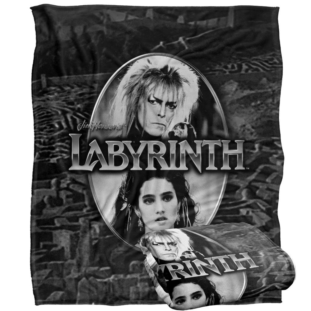 Labyrinth Maze Silky Portrait Supersoft Blanket