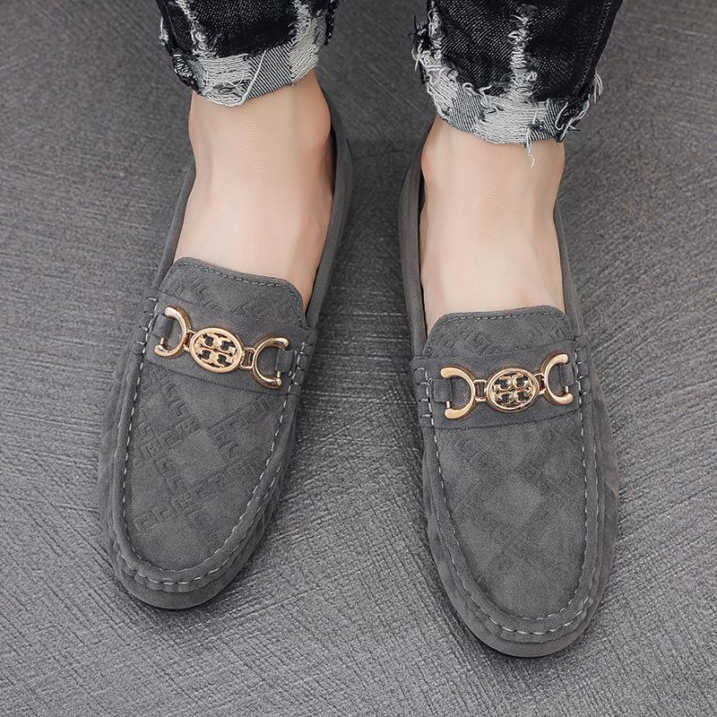 Suede Men Casual Shoes Breathable Comfort Slip-on Mens Driving Shoes Luxury Brand Men Loafers Mens Lazy Shoes Moccasin