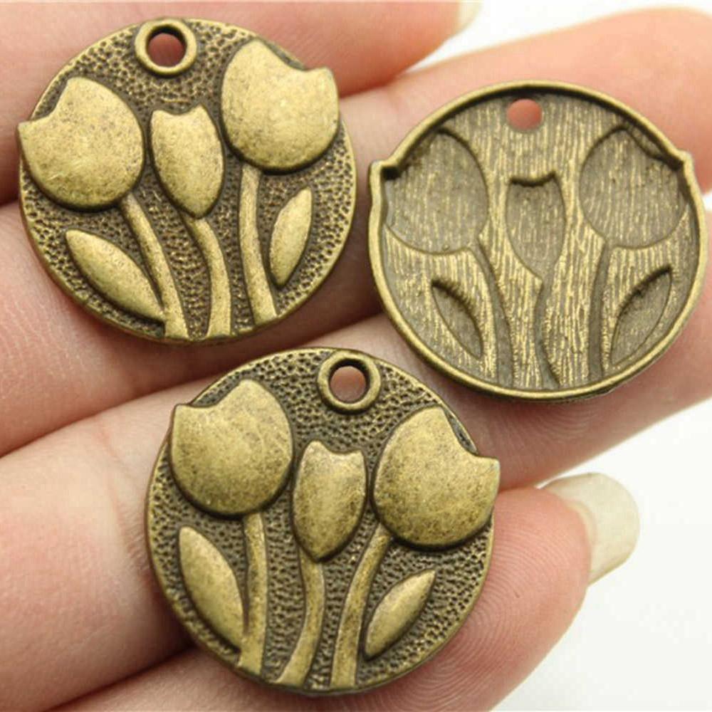 Rose Lotus Charms Pendant Boys Jewellery Bulk Cool Things
