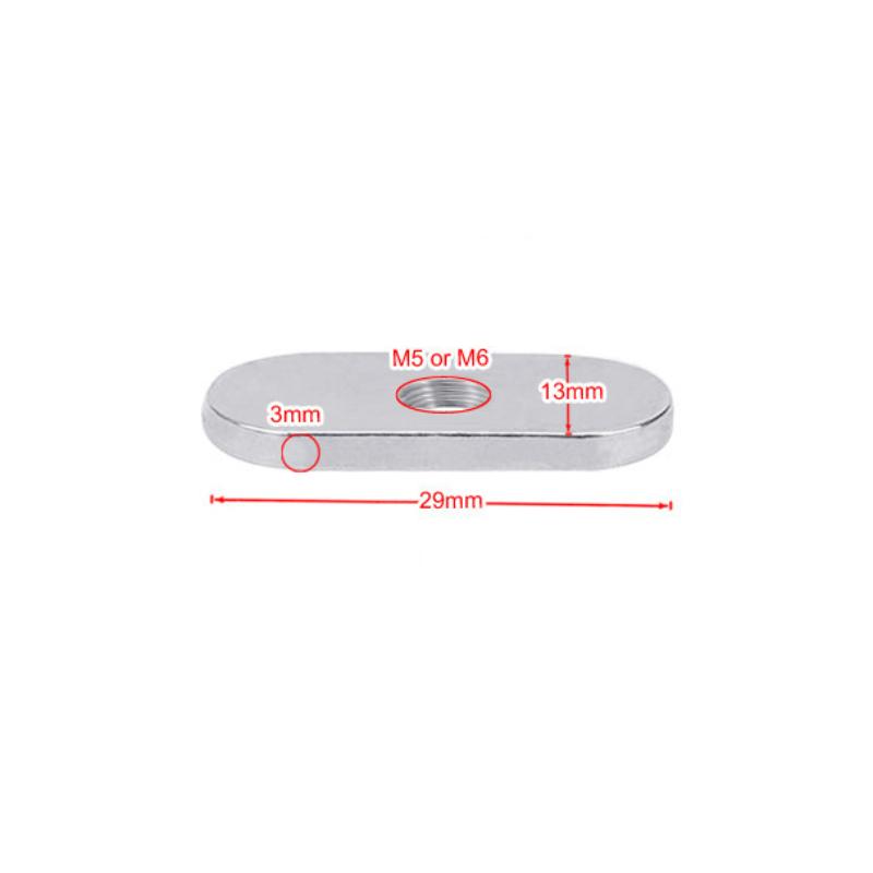 4Pcs M5/M6 Stainless Steel Kayak Canoe Sliding Nut Side Mount Slide Track Rail Silders Fishing Rod Pole Holder Mounting Nuts