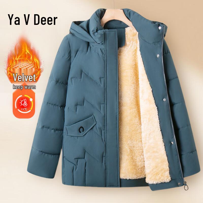 Женская утолщенная зимняя куртка Yalu большого размера с утеплителем 4XL