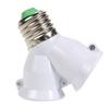 1/3Pcs 2 In 1 Double E27 Socket Base Extender Splitter Converter Plug Halogen Light Lamp Bulb Holder Copper Contact Adapter Tool