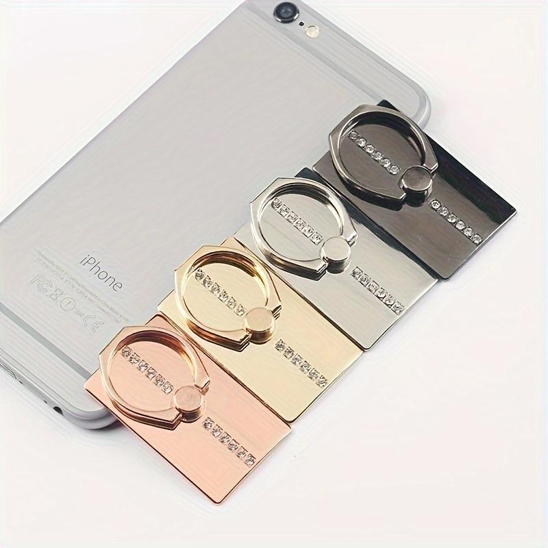 Waterproof Aluminum Alloy Cellphone Ring Holder - Elegant Metal Grip Stand for Smartphones