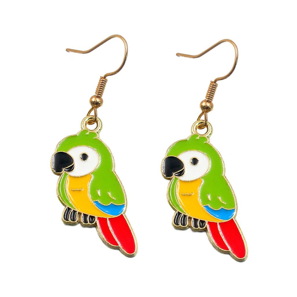 10pcs DIY Jewelry Accessories Cute Multi-colored Bird Parrot Pendant