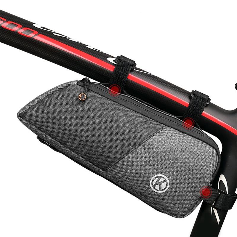 Frame Front Top Tube Large Capacity Waterproof MTB Bike Triangle Pouch Phone Case Beam Pack Cycling Accessories