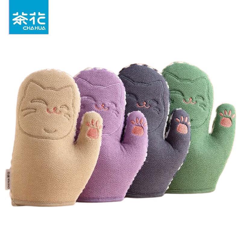 CHAHUA Lucky Cat Exfoliating Bath Mitt