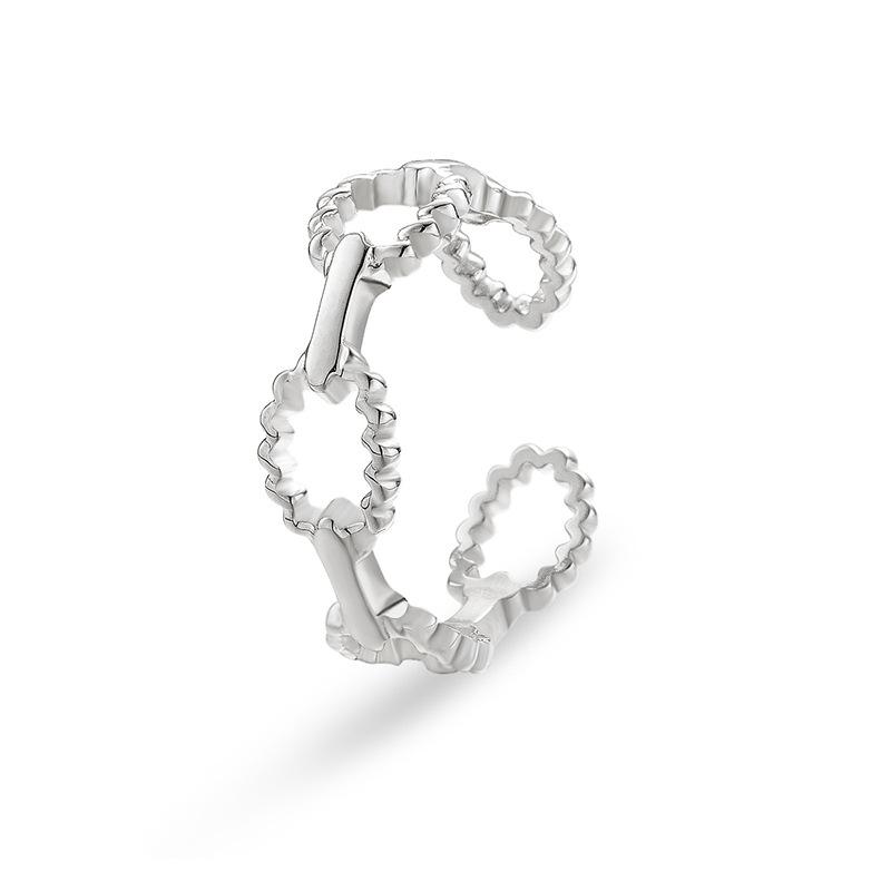 Ανοιχτό Ρυθμιζόμενο Δαχτυλίδι Τιτάνιο Ατσάλι Επικαλυμμένο με Αληθινό Χρυσό Δεν Ξεθωριάζει Μόδα Ευέλικτο Ελαφριά Πολυτέλεια Δαχτυλίδι από Ανοξείδωτο Ατσάλι