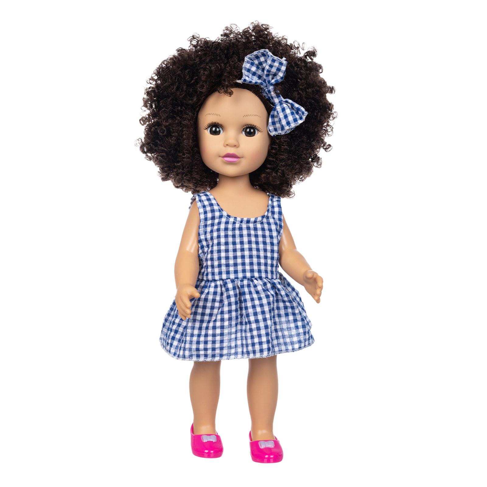 

Симпатичная кукла с вьющимися волосами, имитация милой куклы с вьющимися волосами, детская игрушка 35 см