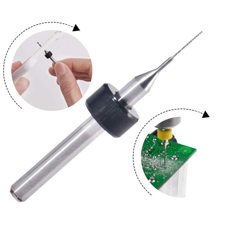 10Pcs/set 0.1mm To 1.2mm PCB Mini Drill Bit Tungsten Steel Carbide CNC Drilling Bit For Print Circuit Board Drill Bits Machine