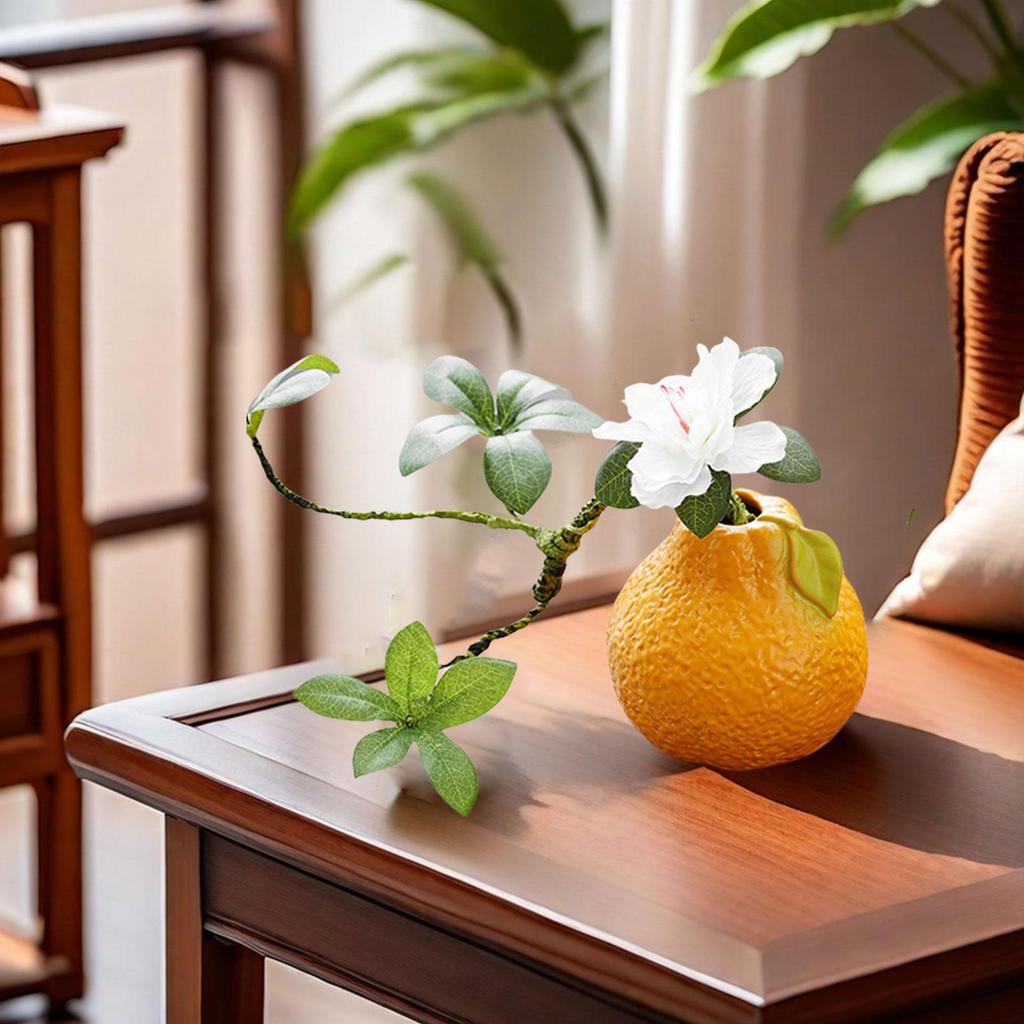 Fruit Shaped Ceramic Flower Vase Propagation Vase Bunch Storage Entryway Desktop Planter Living Room Ornament Minimalist