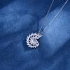 Da New Whirlpool Diamond Necklace Women's S925 Silver Personality Niche Design Advanced Collar Bone Chain Accessories