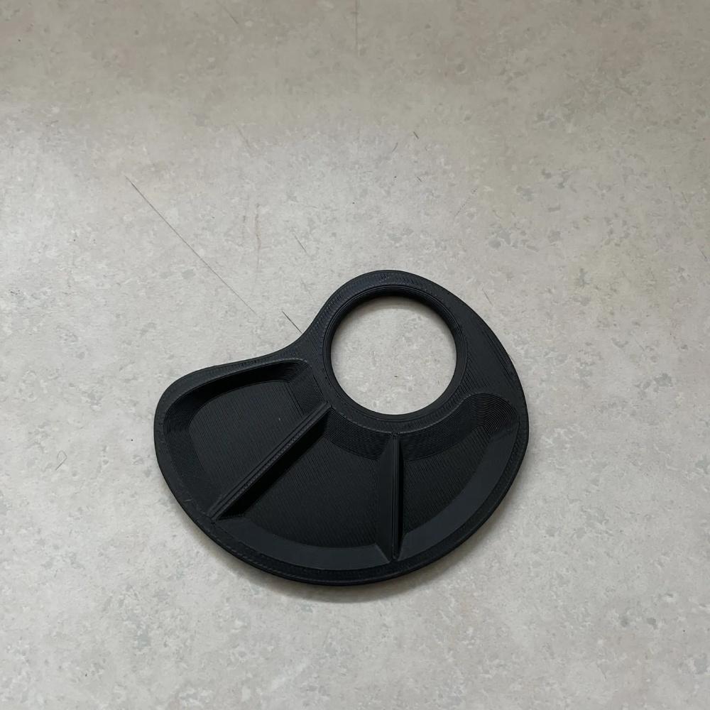 1er-Pack Langlebige Kunststoff-Daumenpalette - Kratzfeste Glatte Oberfläche, Ergonomisches Design für Künstler