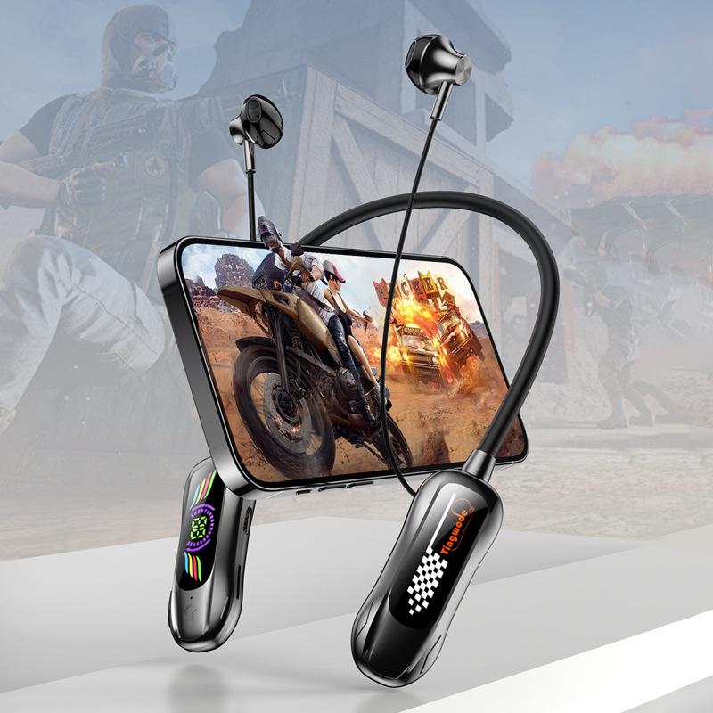 Neck-Hanging Wireless Bluetooth Earphones: Large Capacity, Long Battery, HD Calls, Sweatproof