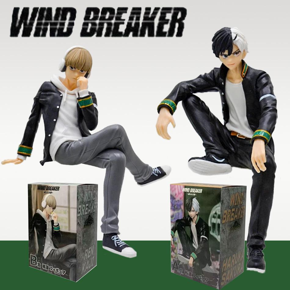 Topmix Anime Wind Breaker Sakura Haruka Figure Kaji Ren Noodle Stopper Figure Sitting Model Toy Gift Doll Aciton Figure
