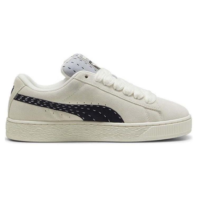 Puma Suede XL Sashiko - Warm White Unisex Sneakers Cream Vapor-Grey 395777-02