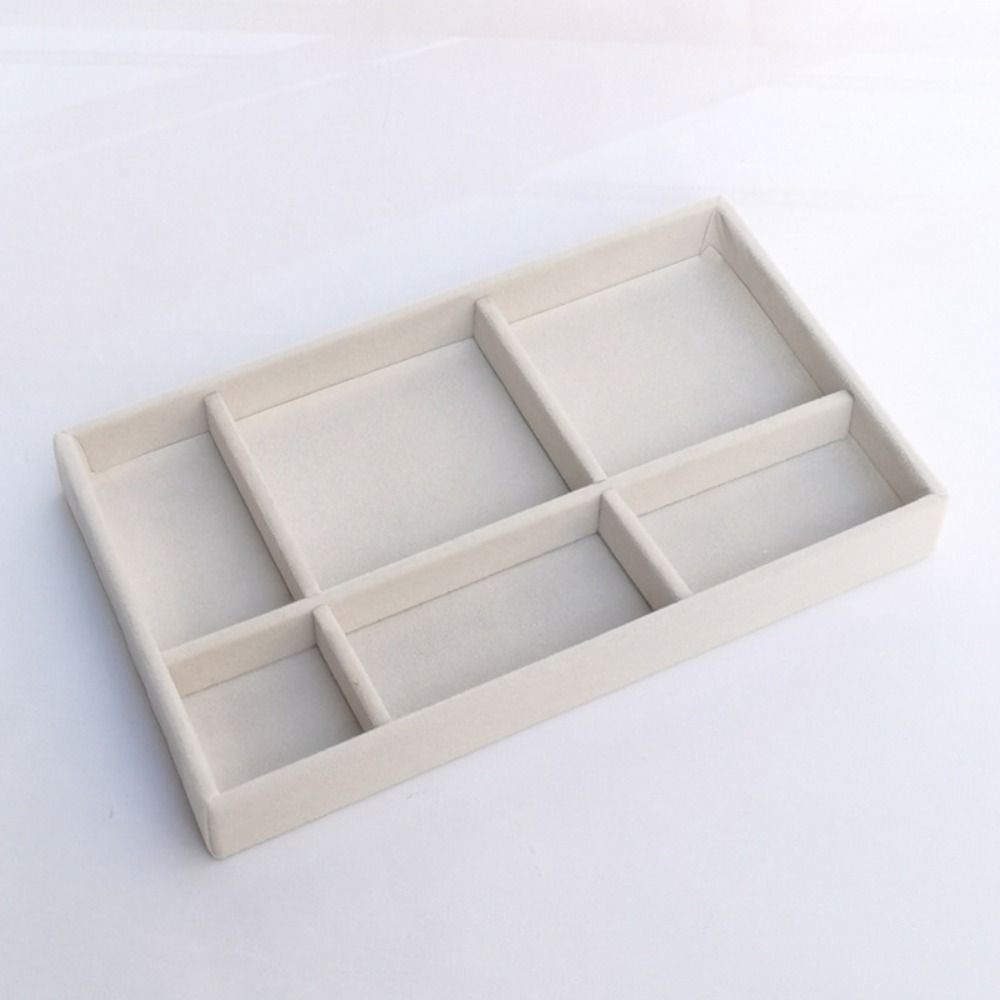 Bracelets Rings Earrings Organizer Flannelette Jewelry Storage Pallet Velvet Jewelry Tray  Rings