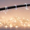 New Year Hanging Christmas Plastic S-type Light Holder Gutter Hooks Clamp String Lights Clips
