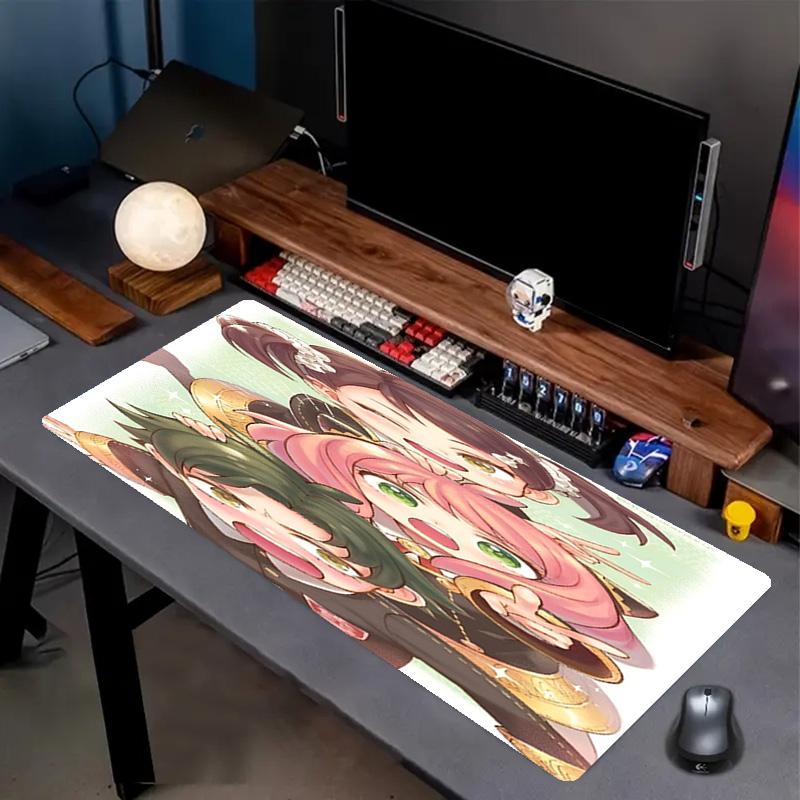 Genshin Impact Druck Mauspads, Anti-Rutsch Desktop Tastaturmatte, für PC Laptop Gaming Arbeiten Tägliche Nutzung, Cooles Festival Überraschungsgeschenk