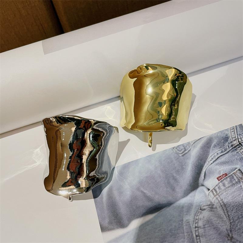 Koreanische Metall Unregelmäßige Haarbänder Konkav-Konvex Lava Haarnadel für Frauen Retro Pferdeschwanzhalter Haarnadel Stirnbänder Haarschmuck