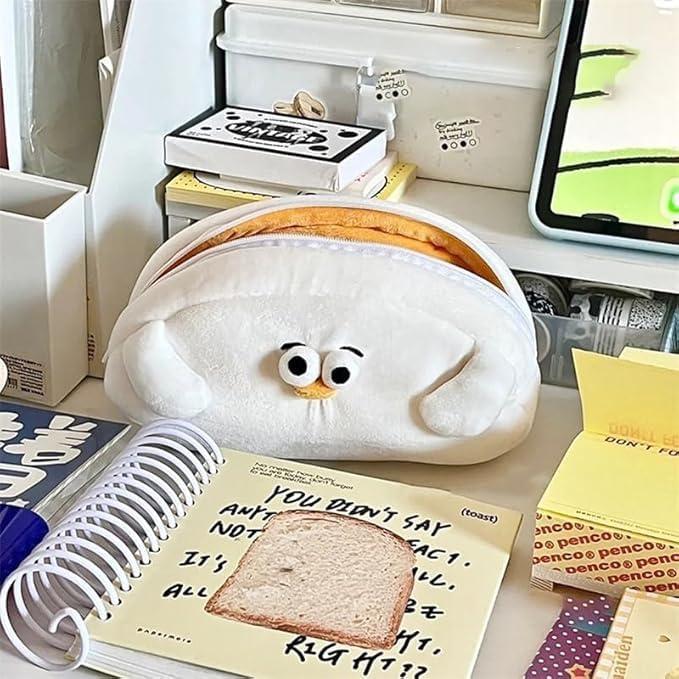 Pencil Case, Pen Case, Korean, Cute, Pen Pouch, Simple, Stuffed Toy, Large Capacity, Multi-functional, Funny, Simple, Stylish, Puffy Bag, Stationery,
