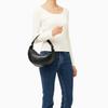 Calvin Klein Minimalist Commuter Niche Pleated Zipper Underarm Bag Crescent Bag Women Handbags Space-Black 4F3010G-UB1