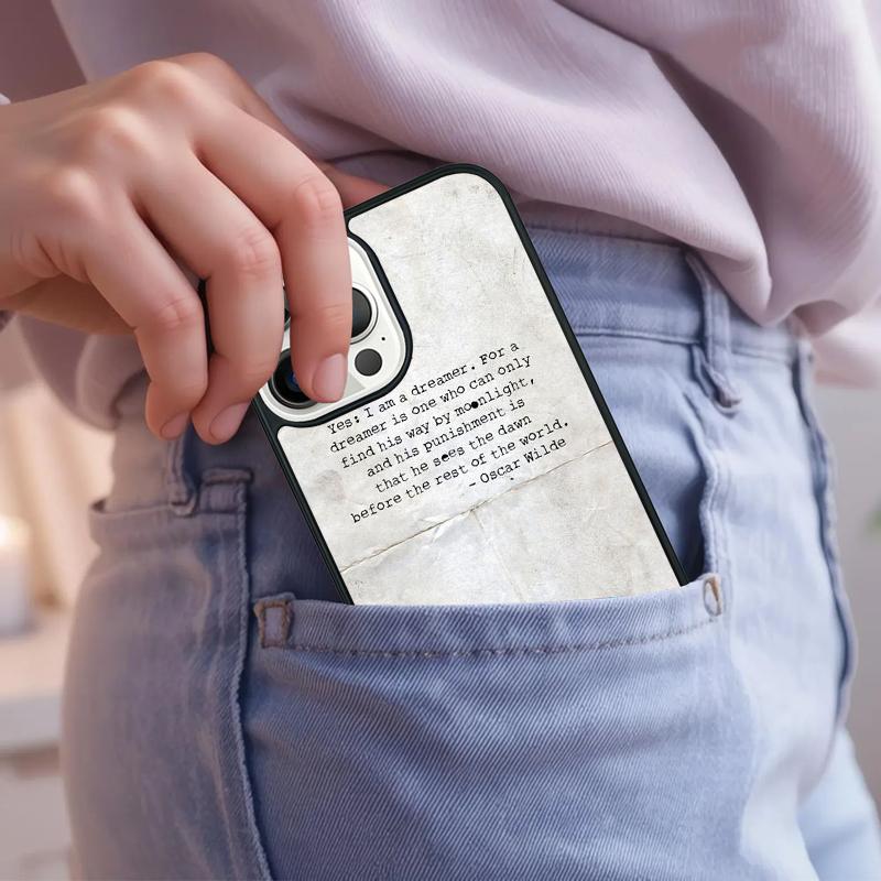 vintage jhon green quotes nspiration Phone Case For iPhone 17 Air 15 16e 14 13 Pro Max Coque 12 11 Pro Max PLUS cover