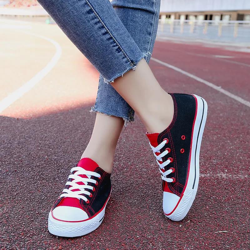 red casual womens shoes