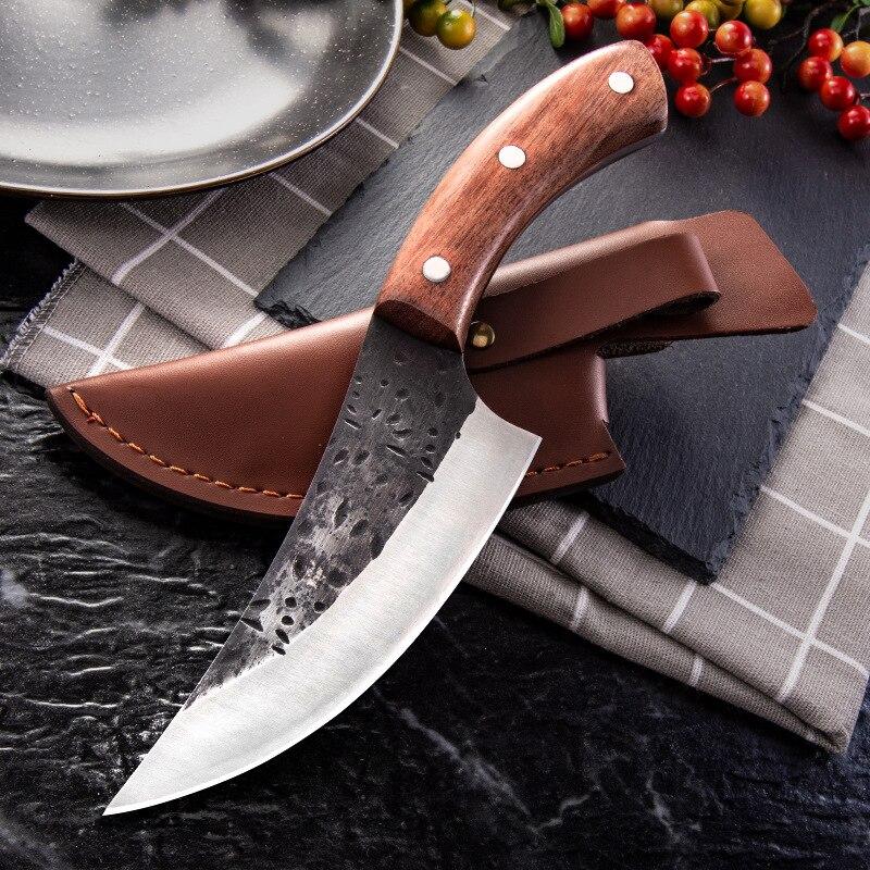 

Нож для обвалки из высокоуглеродистой стали, кухонные ножи, нож для мясника для барбекю, нож для мяса, инструмент для приготовления пищи