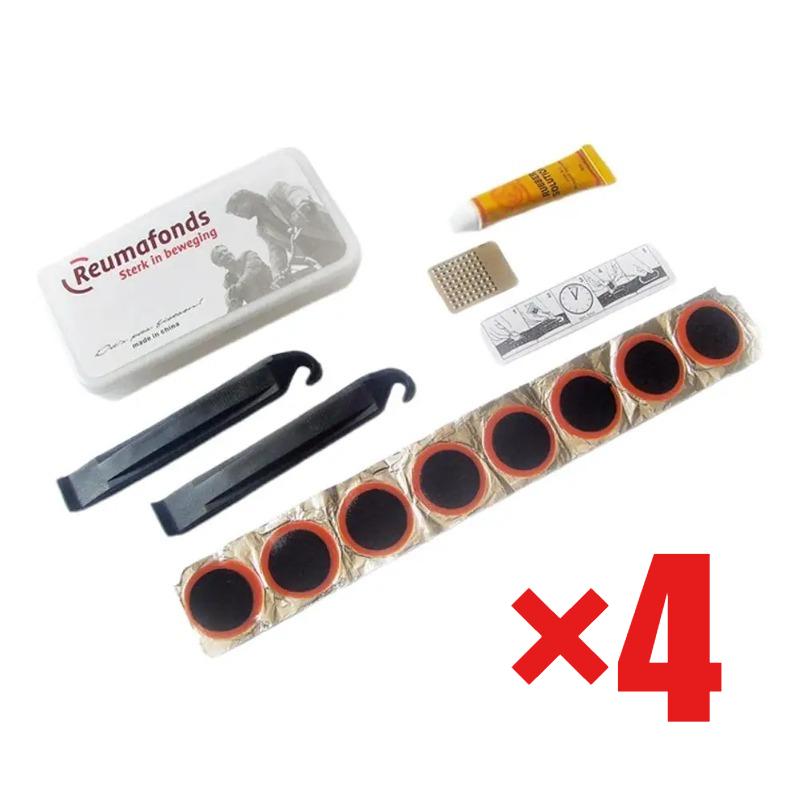 Universal Bike Tire Repair Kit Cycling Flat Tire Repair Rubber Patch Glue Lever Cycling No Glue Bicycle Inner Tube Puncture Tool