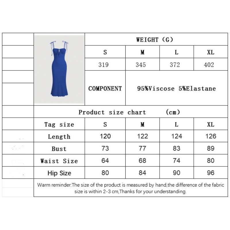Ins New Style, 2025 European and American, Sexy Drawstring Tie, Slim Fit, Hip Hugging Fish Tail Long Skirt, Suspender Style, Dress
