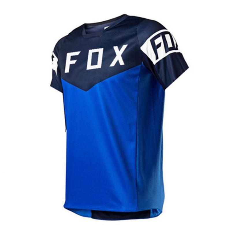 Mens Quick-Dry Cycling Jersey Short Sleeve Mountain Bike Downhill Racing Ride