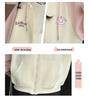 2025 Girls' Fashion Rabbit Ear Hooded Cardigan - Autumn Sweatshirt for Kids