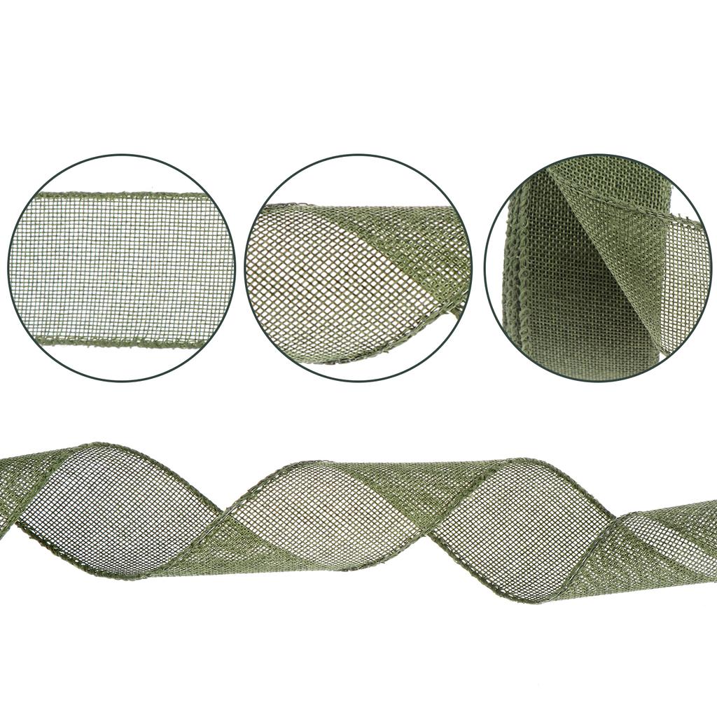 Burlap Wired Ribbon Perfect For Wedding Home Decoration Gift