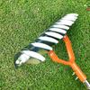 Lawn Thatching Rake Dethatcher Cleaning Fallen Leave Garden Tool Grass Grooming Loosens