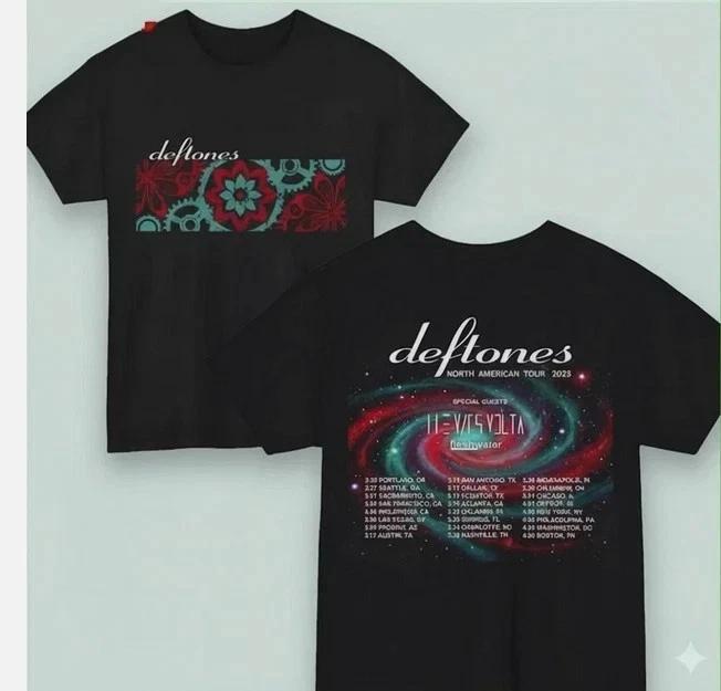 Vintage Deftones Tour 2026 Two Sides T-shirt, 2026 Music Concert Tee L
