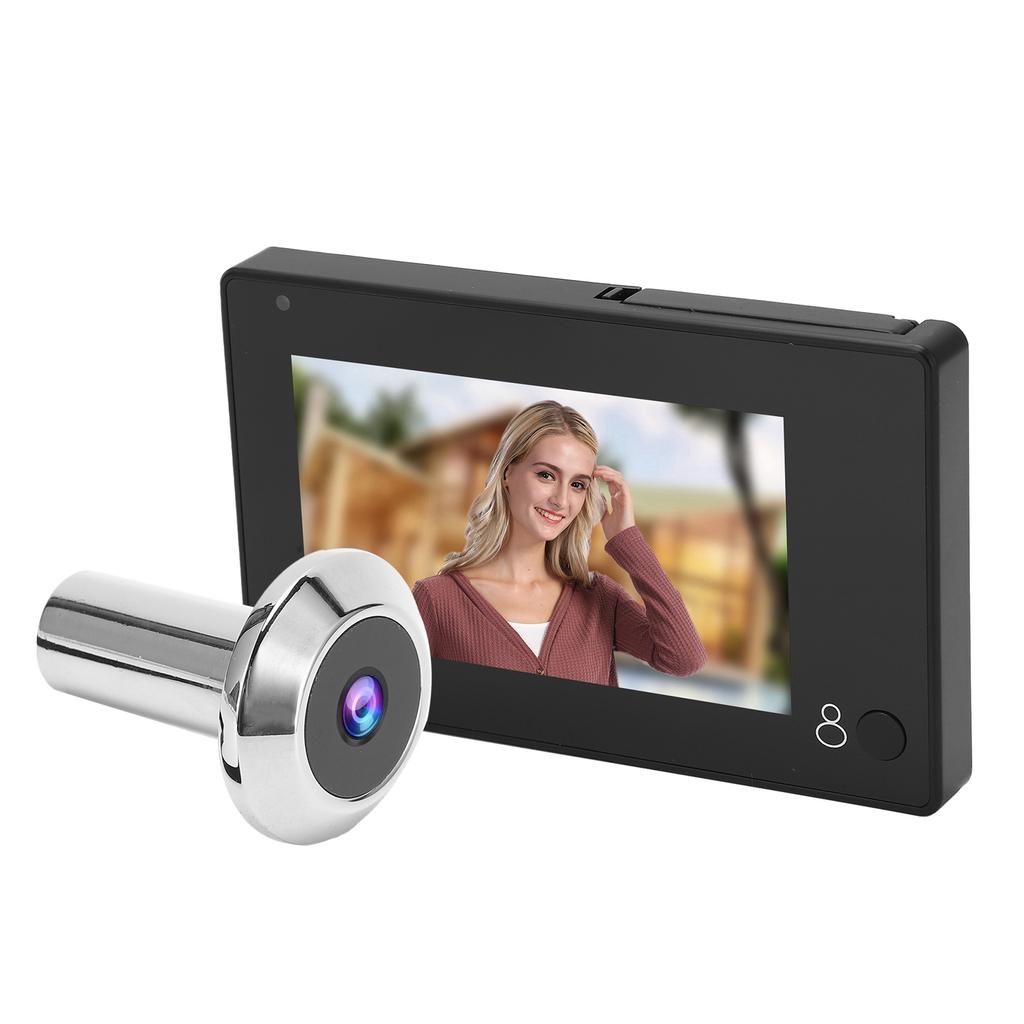 Smart Video Doorbell 4.3in TFT Color Screen 105 Degree Wide Angle Anti?Peeping Home Security