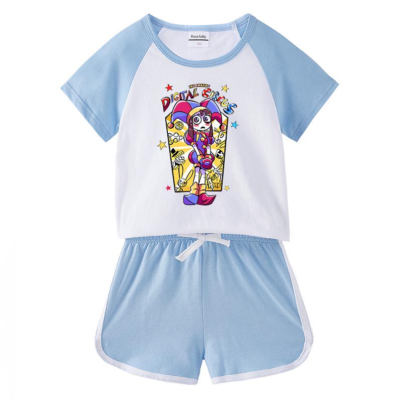 2026 Kids' Summer Clothing Set: Boys' & Girls' T-Shirt & Shorts, Casual Sports 2-Piece Outfit