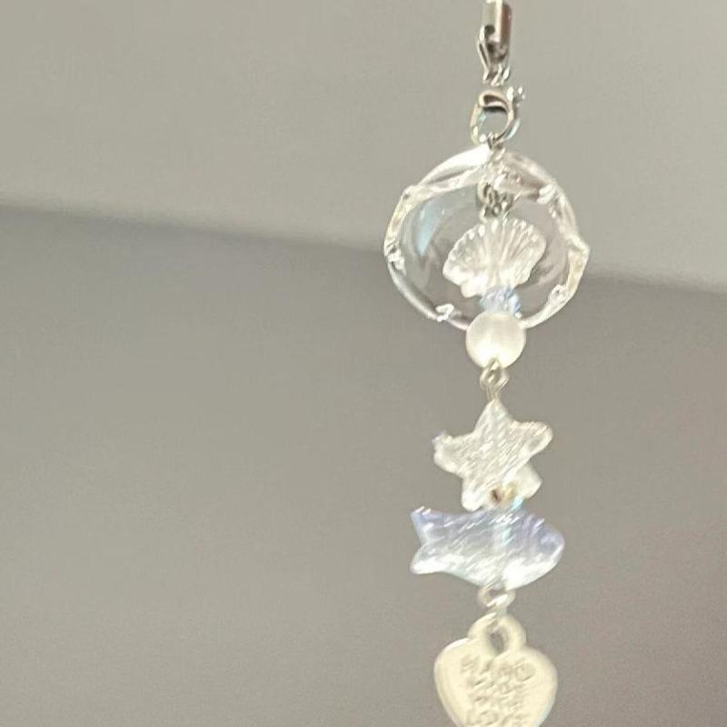 Fantasy Goldfish Wind Chime Phone Case Card Holder CCD Camera Pendant Accessories DIY Creative Handwork Hanging Rope