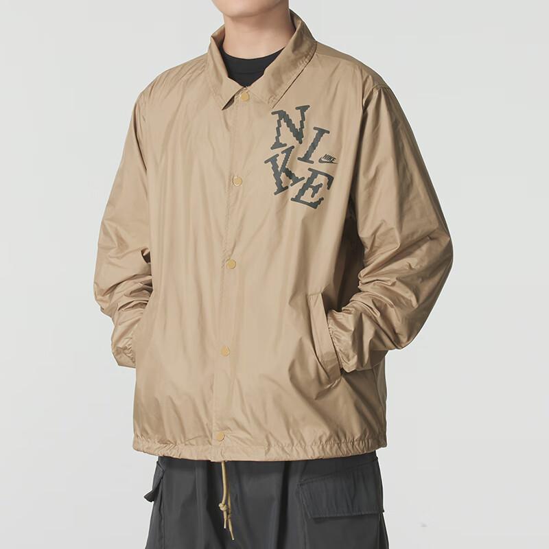 Nike Logo Letter Polo Neck Fitness Training Long Sleeve Jacket Men jackets HV0815-297