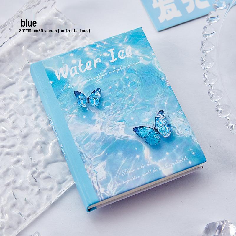 

Мрійливий міні-блокнот A7 з метеликом для дівчаток: Портативний, Цінний Студентський Журнал