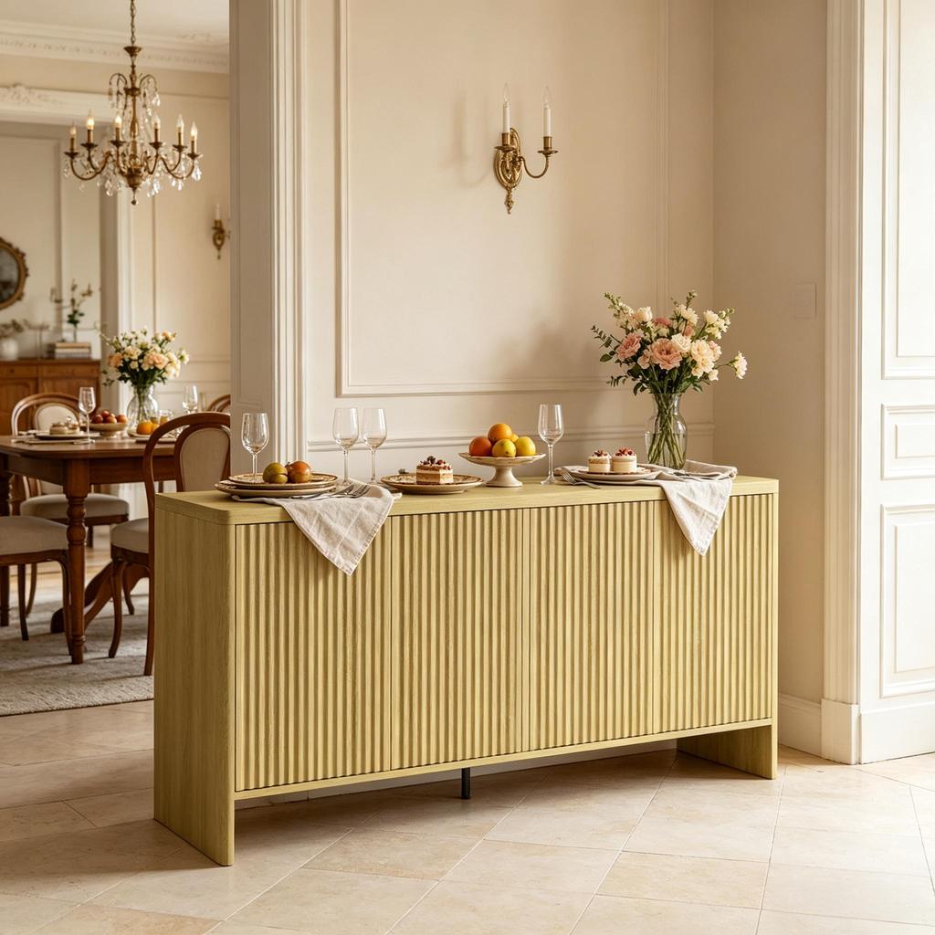 Practical lowboard cabinet with space,sideboard,Versatile chest of drawers in contemporary design,storage cabinet(only with storage cabinet)