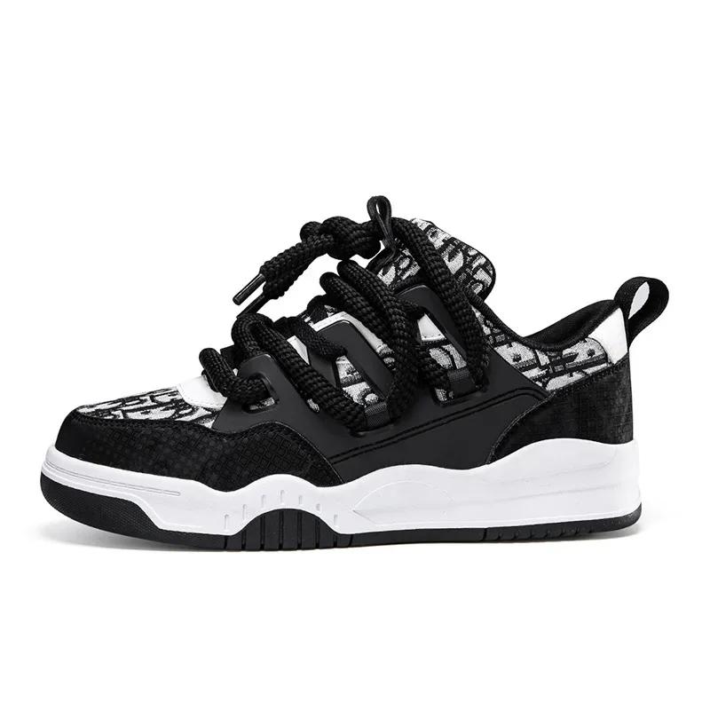 

Трендовая мужская обувь, уличные кроссовки на шнуровке, нескользящие беговые кроссовки, парный стиль, обувь для ходьбы, дышащие теннисные туфли, большой размер 47 46 чёрный