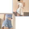 WTEMPO Women Embroidery Sports Shorts Casual Home Short Pants Ins Summer Thin Section Loose Fashion Harajuku Wide-leg Shorts