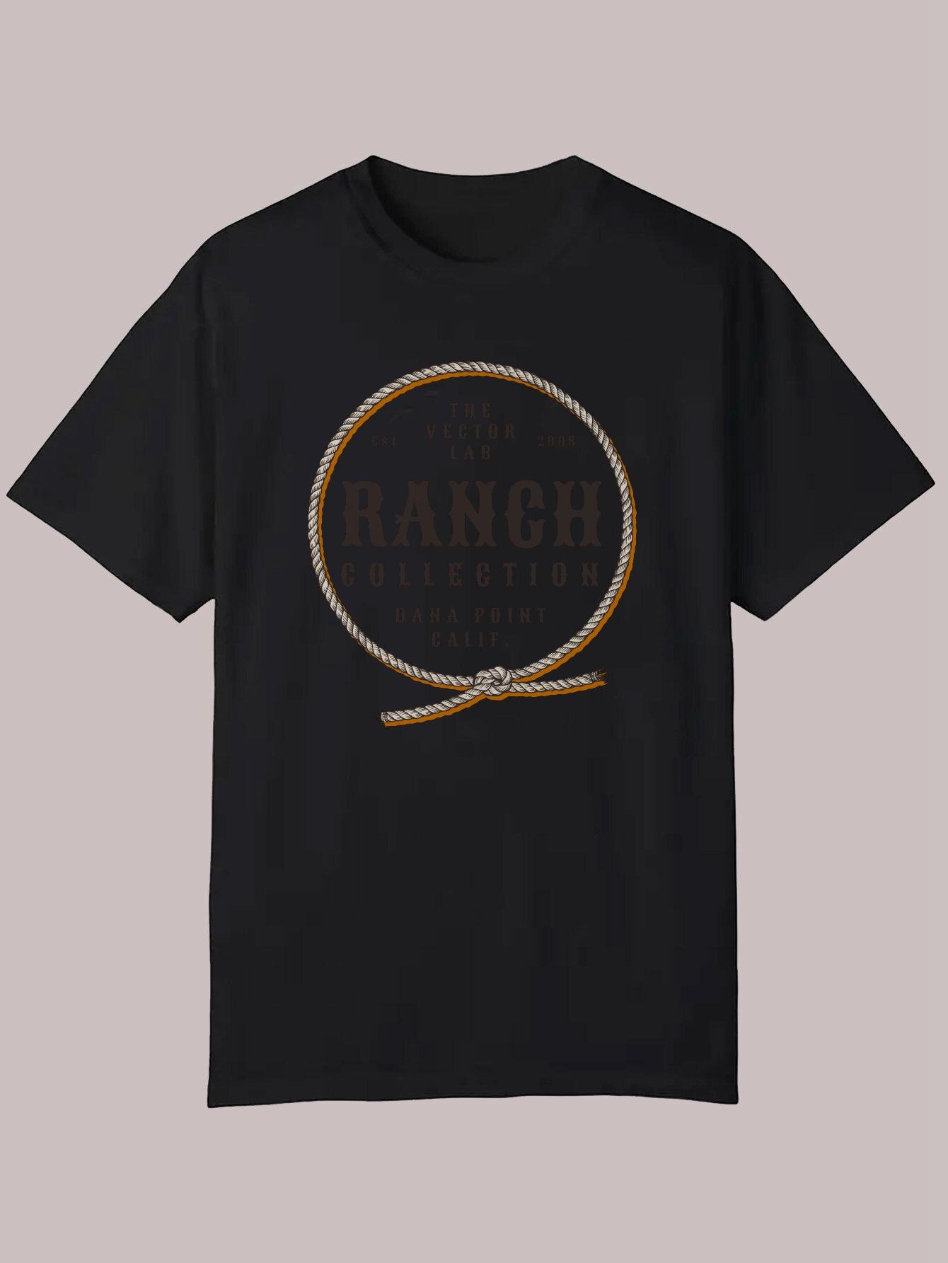 Casual Summer T-shirt - RANCH Collection Graphic L