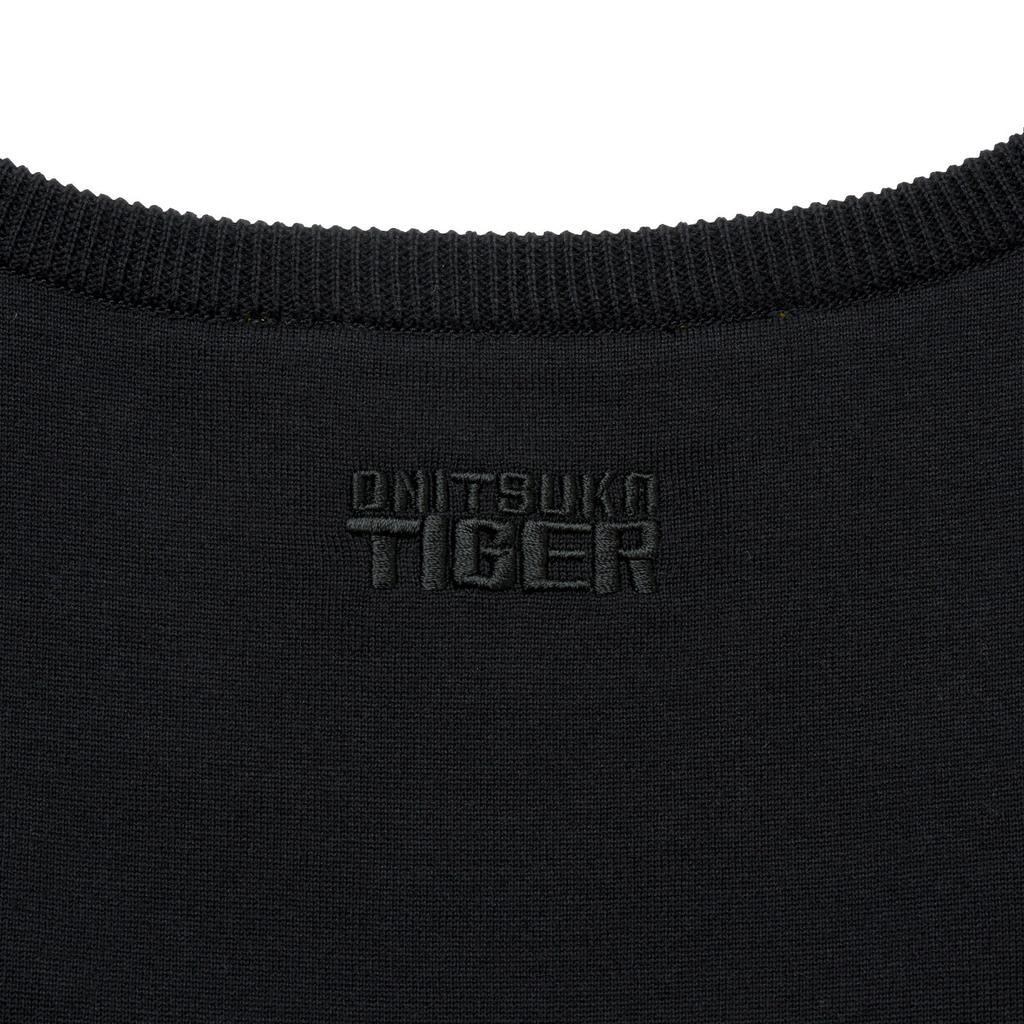 Onitsuka Tiger Round Neck Pullover Solid Color Vest Women tops Black 2182B109-001