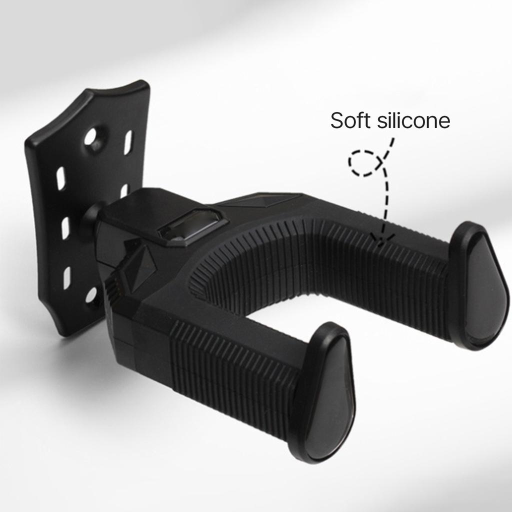 Guitar Wall Mount Hangers Rack Auto Lock Display Stand Musical Instrument Support Holder Wall Hook Easy to Install