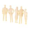 Generic 1/30 Scale Unpainted Figures (40 Figures) for Landscape Modeling, Railway Models, 3.2-5.8cm, Decoration