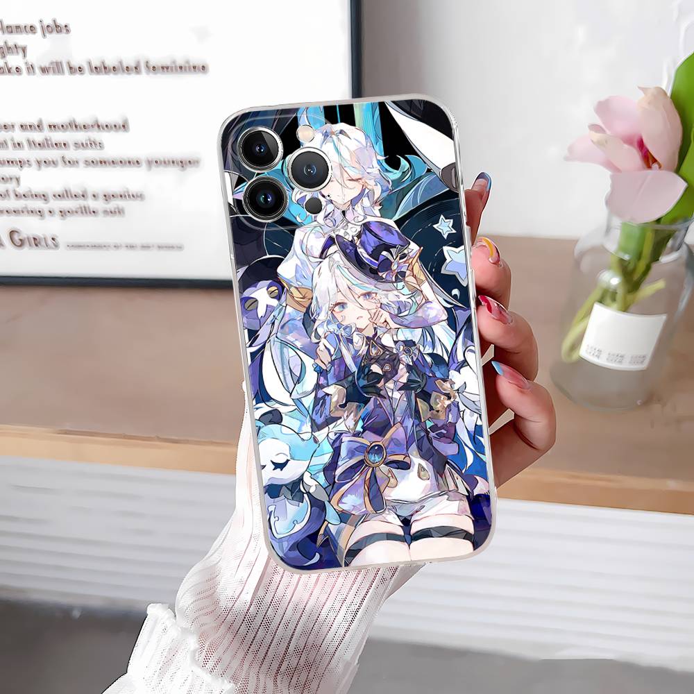 

Чехол для телефона Genshin Impact Furina для IPhone 17 Air 16 Pro Max 15 14 13 12 11 Plus iPhone 17 Pro