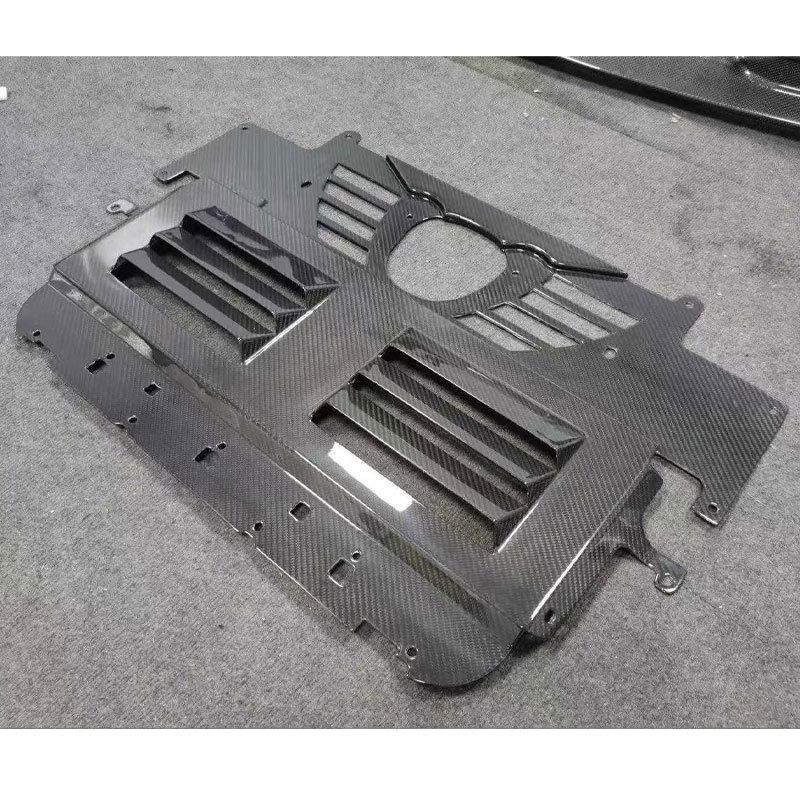 BMW M2 G87 Dry Carbon Fiber Oil Cooler Guard and Air Duct